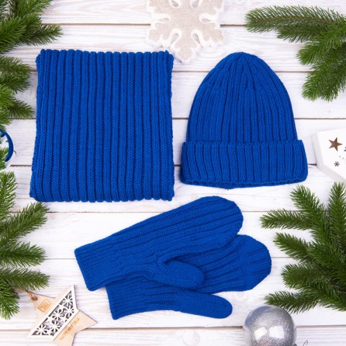 Варежки вязаные НАСВЯЗИ© шерсть/акрил