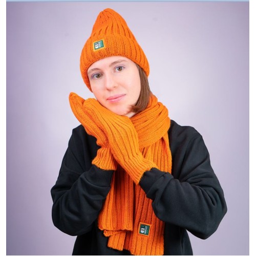 Варежки вязаные НАСВЯЗИ© шерсть/акрил