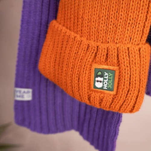 Шапка бини вязаная НАСВЯЗИ© шерсть/ акрил