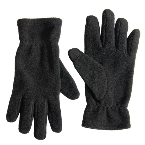 Перчатки флисовые сенсорные TRAIL, темно-серый, L/XL,  100% полиэстер, 220 г/м2