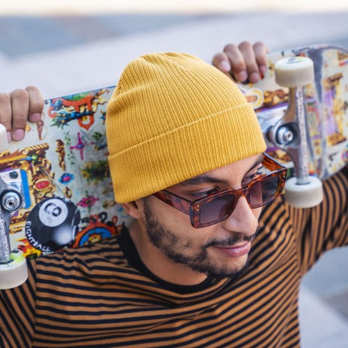 Шапка с отворотом NELSON из органического хлопка