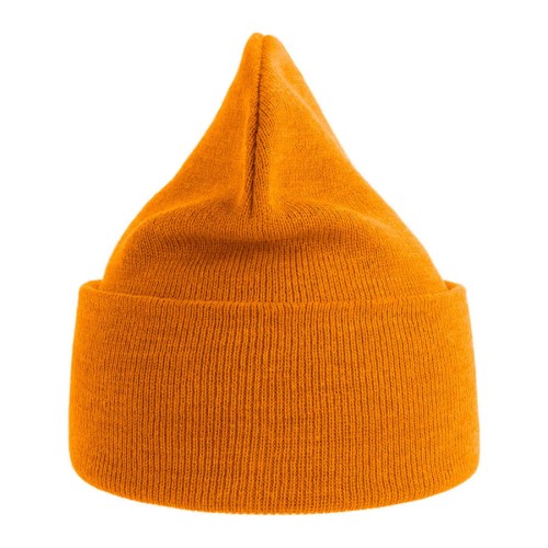 Шапка вязаная PURE с отворотом из пряжи Polylana