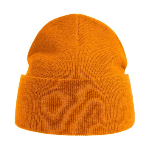 Шапка вязаная PURE с отворотом из пряжи Polylana