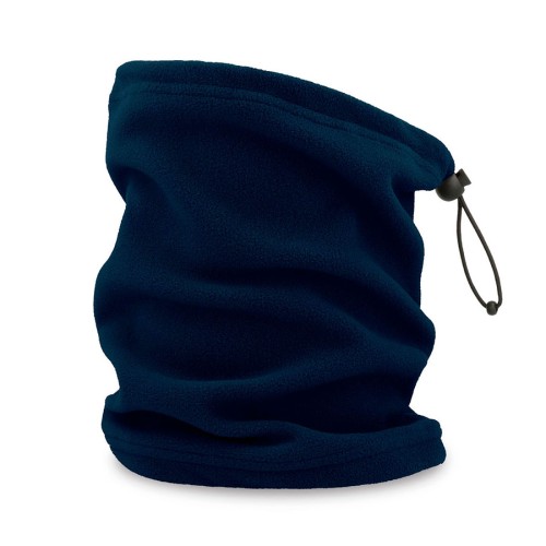 Шарф-бафф HOTTY-S с регулятором шнура, тёмно-синий,  флис, 100% полиэстер, 230 г/м2