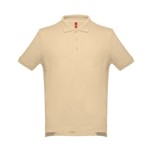 Рубашка-поло мужская ADAM, песочный, 2XL, 100% хлопок, плотность 195 г/м2