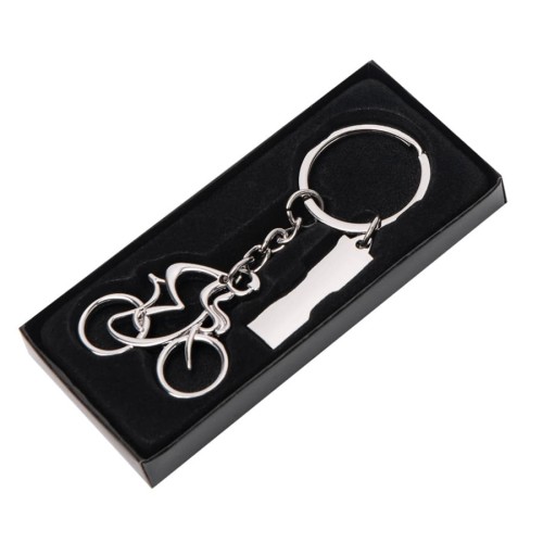 Брелок SILV CYCLIST; 4,0 x 4,0 x 0,4 см; металл
