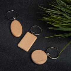 Брелок TIMBER OVAL; 5,2 x 3,2 см; дерево
