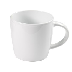 Кружка MILK , белый, 300мл, тонкая керамика, глянцевое покрытие