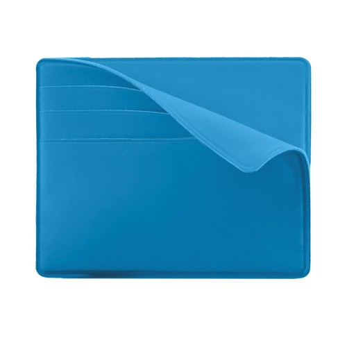 Чехол Simply для 6 карт с отделением для денег, голубой, PU