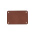 Шильд 4х6 см имитация кожи, коричневый
