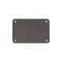 Шильд 4х6 см имитация кожи, серый