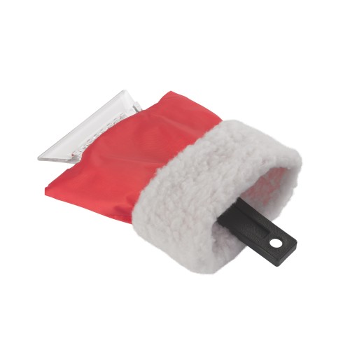 Скребок-варежка автомобильный, красный, красный