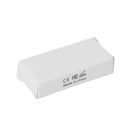 Флеш-карта 16 Гб с подсветкой логотипа, белый