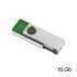 Флеш-карта TWISTA Transparent MS, 16Гб, зеленый