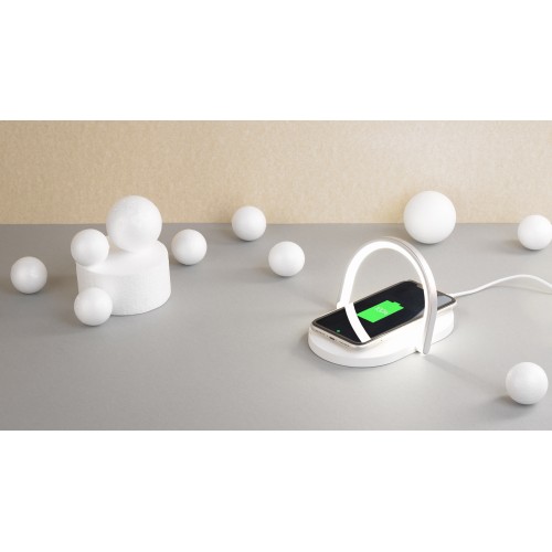 Лампа складная с беспроводным (15W) зарядным устройством 