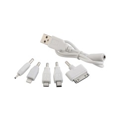 Набор ручка + флеш-карта 16Гб + зарядное устройство 4000 mAh в футляре покрытие soft touch, голубой