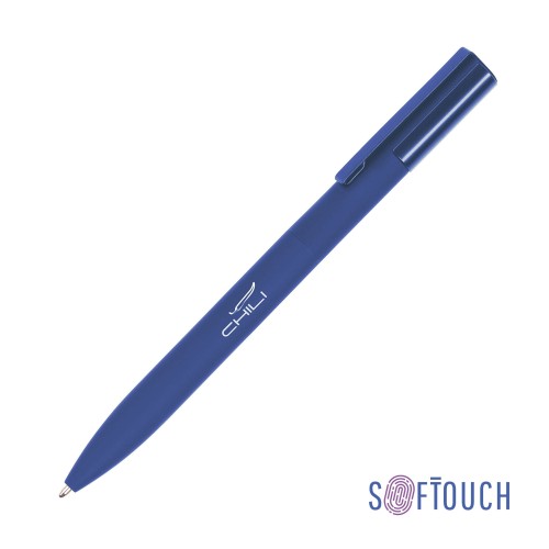 Ручка шариковая Orion, покрытие soft touch, темно-синий