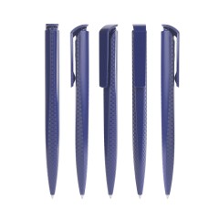 Ручка шариковая TRIAS CARBON, белый, темно-синий