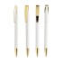 Ручка шариковая COBRA MMG, белый/золотистый