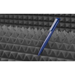 Ручка шариковая TRIAS CARBON, белый, темно-синий