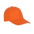 Бейсболка, 5 клиньев, хлопок, 250 г/м2, оранжевый
