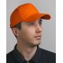 Бейсболка, 5 клиньев, хлопок, 250 г/м2, оранжевый