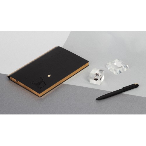 Пресс-папье с каплей нефти на подставке, прозрачный