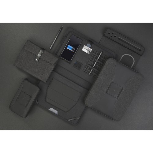 Настольная подставка с беспроводным зарядным устройством, черный