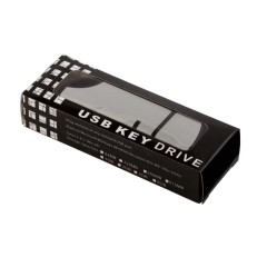 Флеш-карта USB 8GB Перфекционист#, черный с серебром