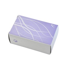 Скрепочница, белый/голубой