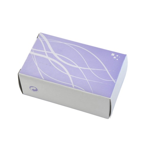 Скрепочница, белый/голубой