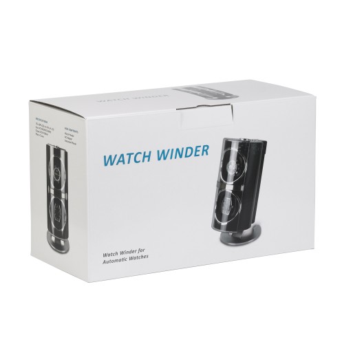 Шкатулка для часов с подзаводом, черный