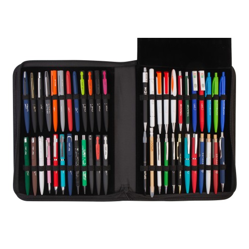 Презентационный кейс ручек и карандашей Океан, черный с желтым