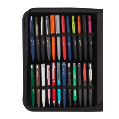 Презентационный кейс ручек и карандашей Океан, черный с желтым