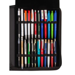 Презентационный кейс ручек и карандашей Океан, черный с желтым