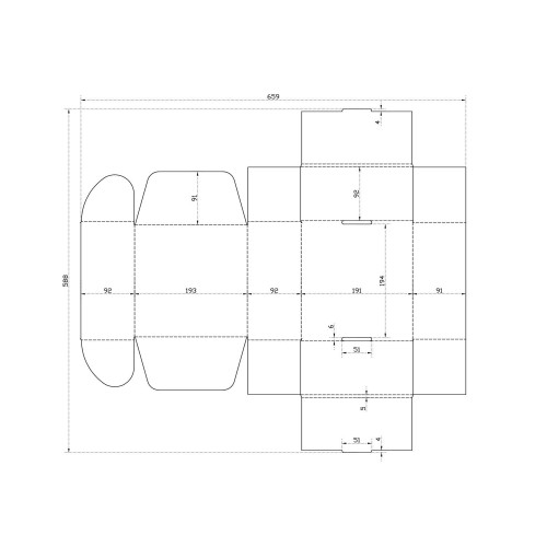 Коробка для набора средняя, самосборная, крафт, натуральный
