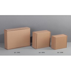 Коробка для набора средняя, самосборная, крафт, натуральный