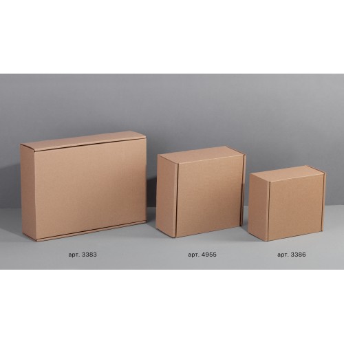 Коробка для набора большая, самосборная, крафт, натуральный