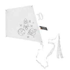 Воздушный змей-раскраска 