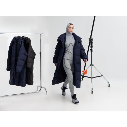 Пуховик унисекс Kapsula, темно-синий