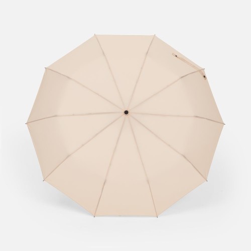 Зонт складной Cloudburst в подарочной упаковке, бежевый
