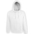 Толстовка мужская на молнии Soul Men 290 с контрастным капюшоном, белая