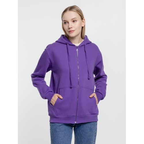 Толстовка на молнии с капюшоном Siverga Heavy 2.0, фиолетовая
