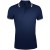 Рубашка поло мужская Pasadena Men 200 с контрастной отделкой, темно-синяя с белым Рубашка поло мужская Pasadena Men 200 с контрастной отделкой, темно-синяя с белым