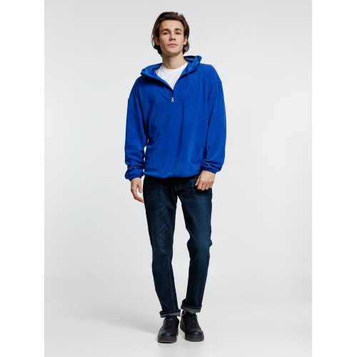 Анорак флисовый унисекс Fliska, ярко-синий