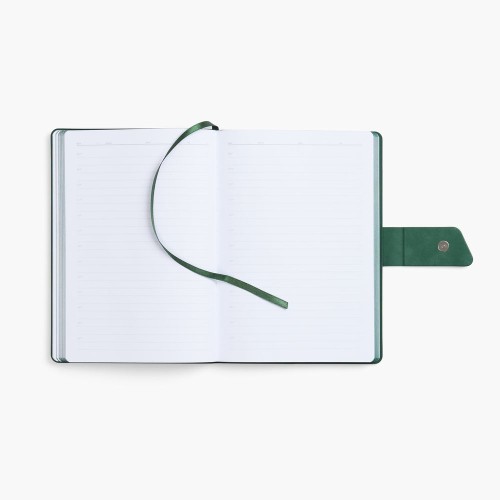 Ежедневник Boom, недатированный, черный с зеленым