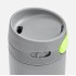 Термостакан X1 с цветной кнопкой, серый с желтым