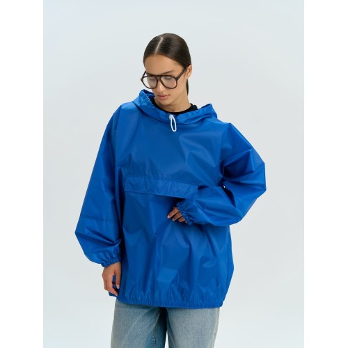 Дождевик-анорак Alatau, укороченный, синий, единый размер