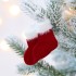 Подвеска на елку «Вьюжка», носочки, красная