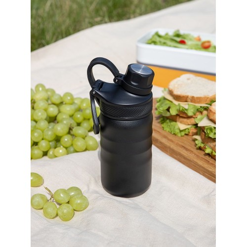 Термобутылка Fujisan 2.0 без логотипа, черная